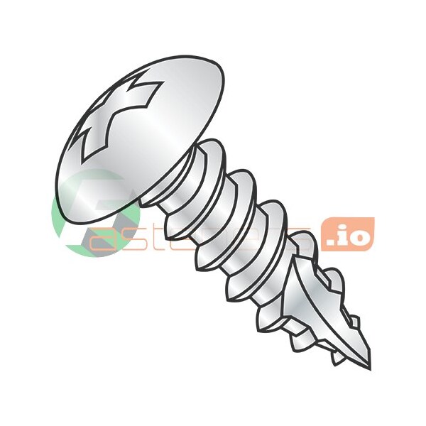 Newport Fasteners Sheet Metal Screw, #14 x 3 in, Zinc Plated Steel Truss Head Phillips Drive, 600 PK 746649 - main